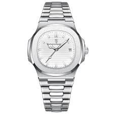 Silver Stainless Steel Quartz Watch